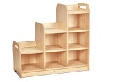 Getrapte Kast B95 x D40 x H90 cm Esdoorn Rechts Dreumes Tangara Groothandel voor de Kinderopvang